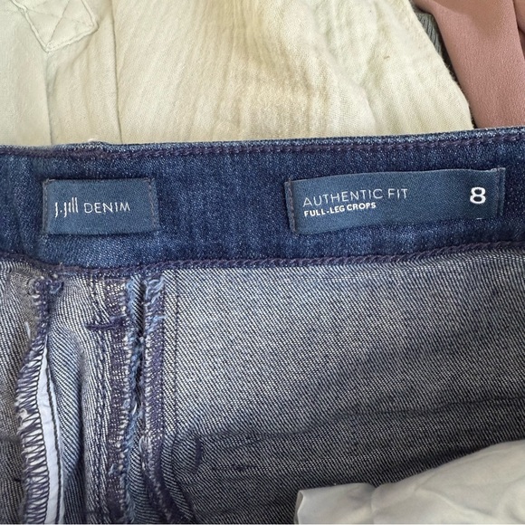 J. Jill Full Leg Crop Denim Jeans - Picture 3 of 11